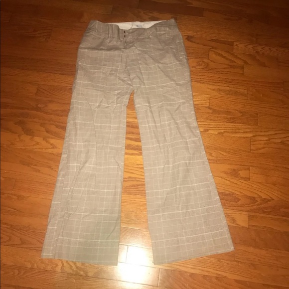 GAP STRETCH Striped Brown & Blue Wide Leg Pants 6 - Picture 2 of 8